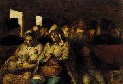 Honore  Daumier The Third-class Carriage Sweden oil painting artist